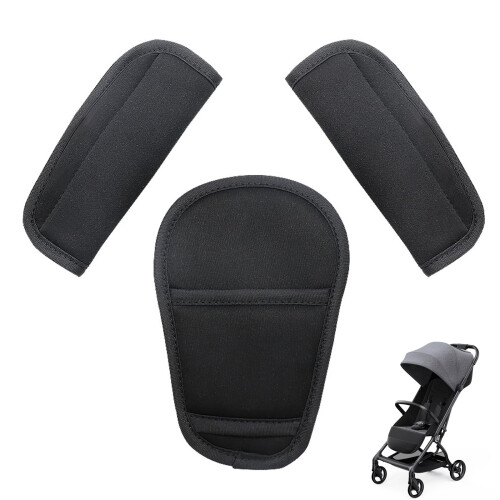 KRENIE 3Pcs Baby Seat Belt Pad Set – Universal Soft Shoulder Strap