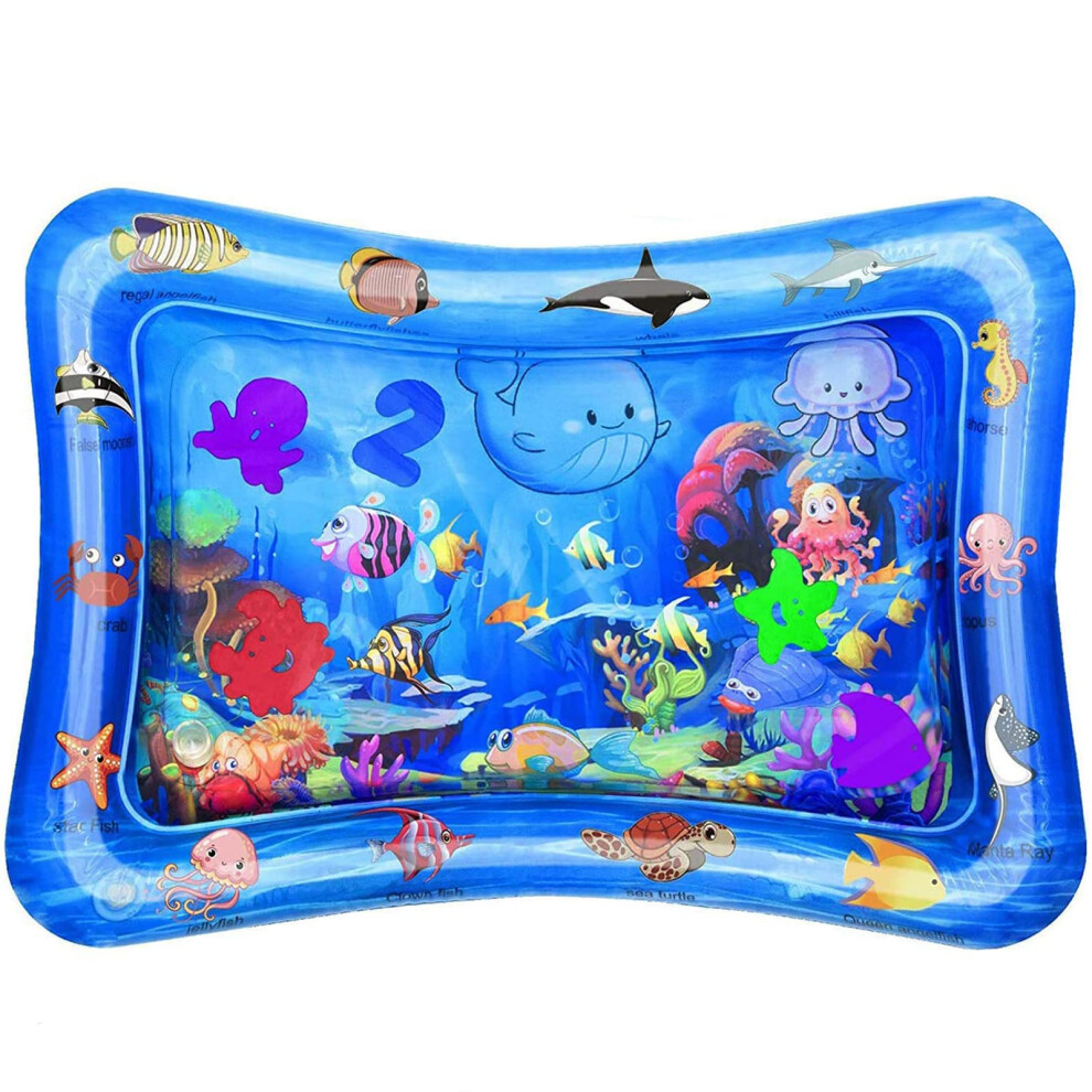 Wendergo Tummy Time Mat Inflatable Water Mat Baby Playmat Sensory Toy Early Deve