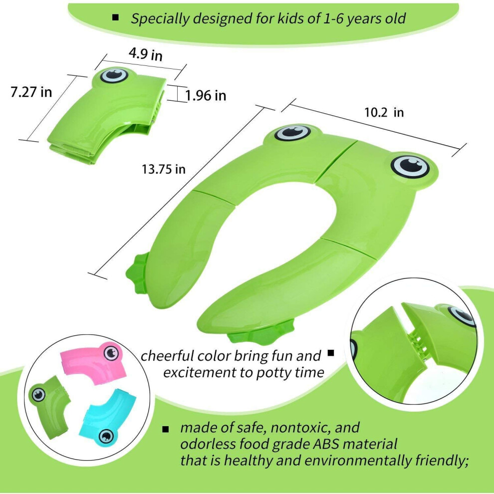 Newooe Foldable Potty Toilet Seat Toilet Training Seats Portable Potty Travel