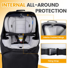 Orzbow Padded Car Seat Travel Bag Universal Car Seat Bag for Airplane