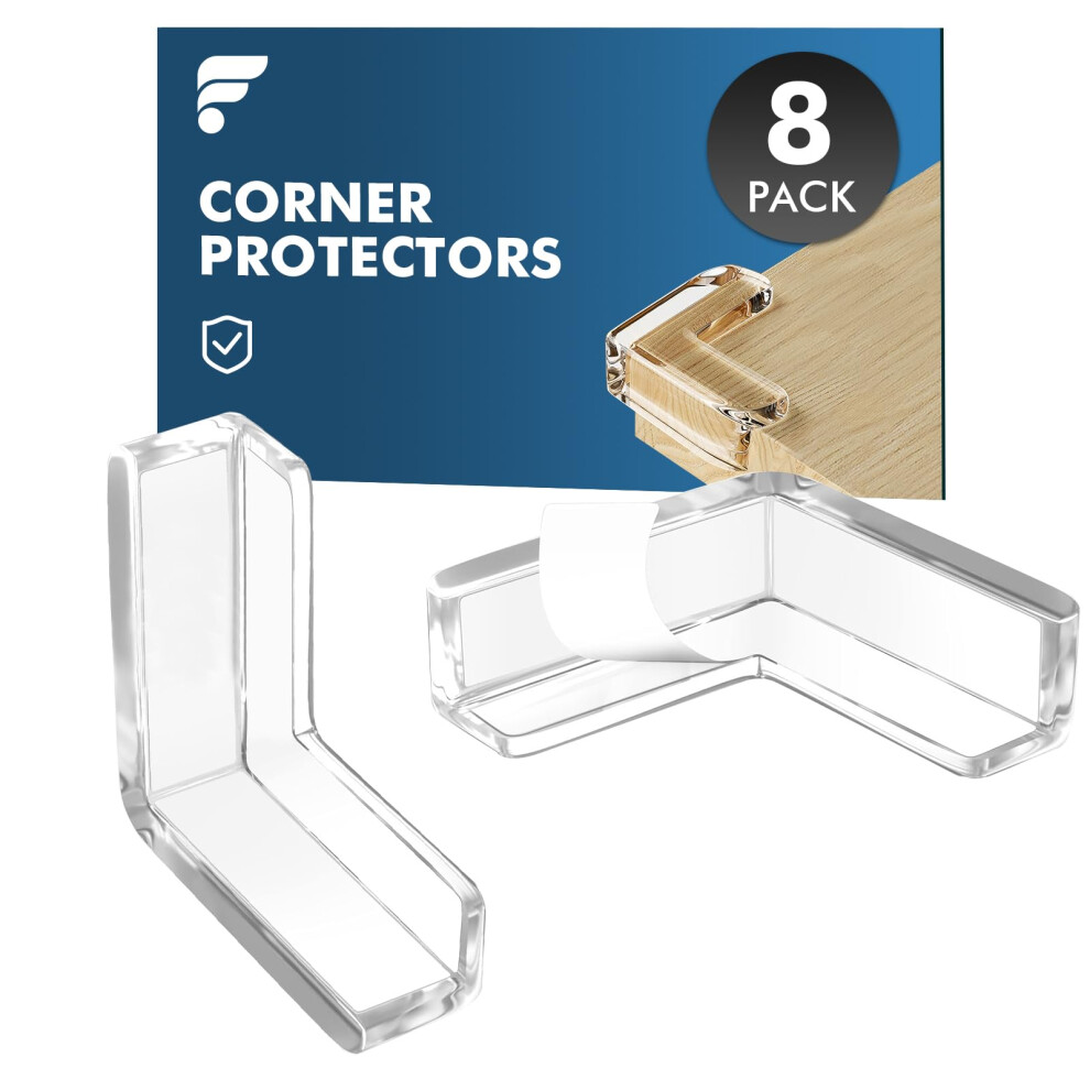 Corner Protectors For Baby, 8 Pack Thick Table Furniture Edge Protectors For Kids With Strong Adhesion, Sharp Corners Guard & Edge Safety Pro Shinfly