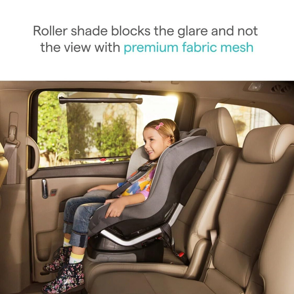 Munchkin Hot Car Window Shade Set Of 2 | Baby Sun Shades With Uv Protection For Kids | Removable Sun Shade Set With Heat Indicator Fits Most Ve White
