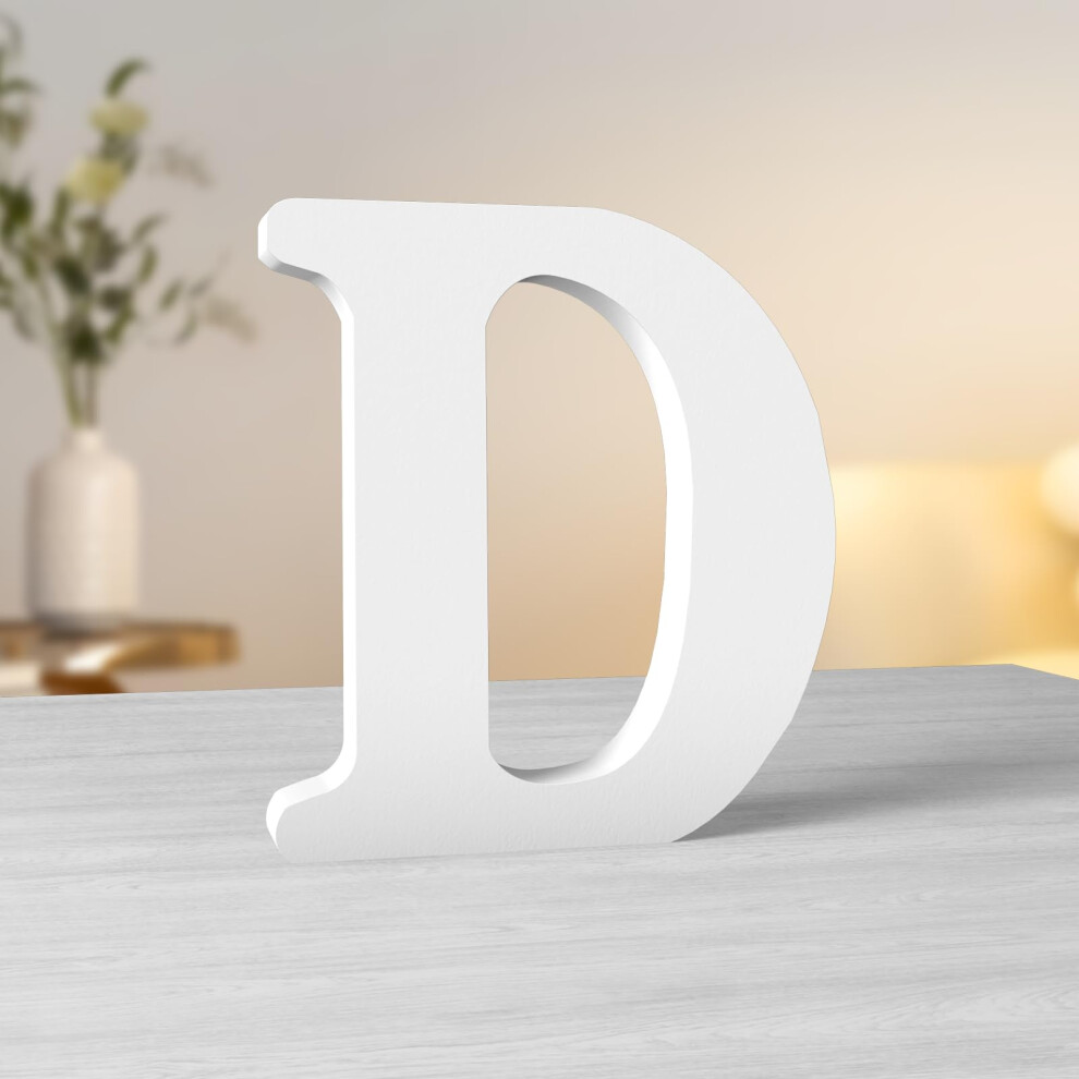 6 Inch Wood Letters Unfinished Wooden Letter For Wall Decor Decorative Standing Letters Slices Sign Board Decoration For Craft Home Part White Aruatu