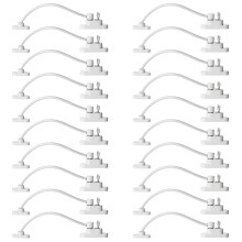 Keyohome Pack of 20 Window Restrictor Locks Child Safety Window Locks for UPVC Windows, Baby Security Window Restrictors with Screws Keys, Door Windo