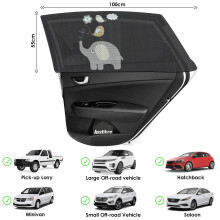 Asstikoo Car Window Shades for Baby Car Sun Shades with UV Protection