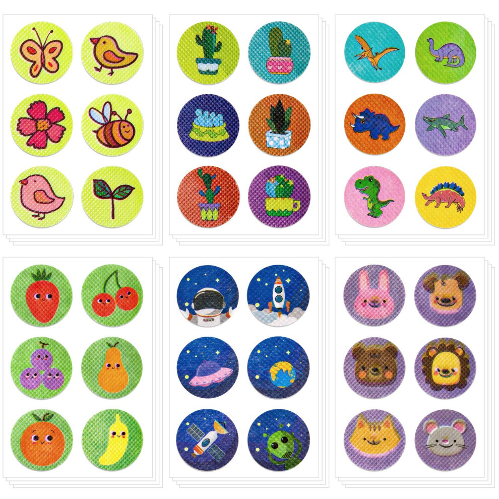 Whaline 144Pcs Mosquito Repellent Sticker Natural Insect Repellent Patches With 36 Patterns To Repel Mosquito, Midge & Insect, Offer 1152 Hours Prote