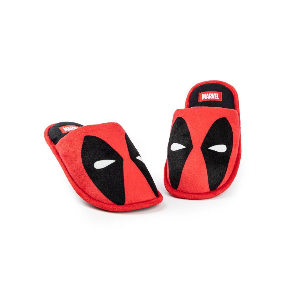 Marvel (7-8 Uk) Mule Slippers (Mens ) Red