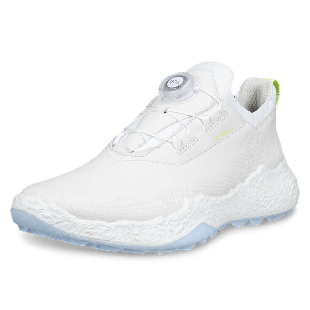 Ecco (Uk 6.5-7, /Air) Womens Biom H5 Boa Waterproof Leather Flexible Spikeless Golf Shoes White