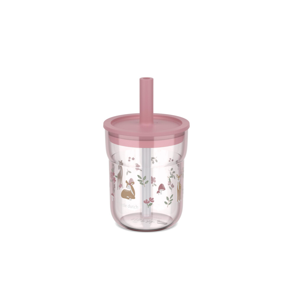 Mepal - Children's Cup With Straw Mio Little Dutch - Flexible Lid With Insect-Proof Straw - Suitable For All Types Of Liquids - Spill-Proof - Dishwas