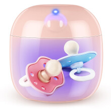 Portable Dummy Steriliser, Mini UV-C Sanitizer Box for Pacifier, 99.99% Sterilization in 3 Mins, USB-C Rechargeable, Mini Sterilizer Box for Baby Pac