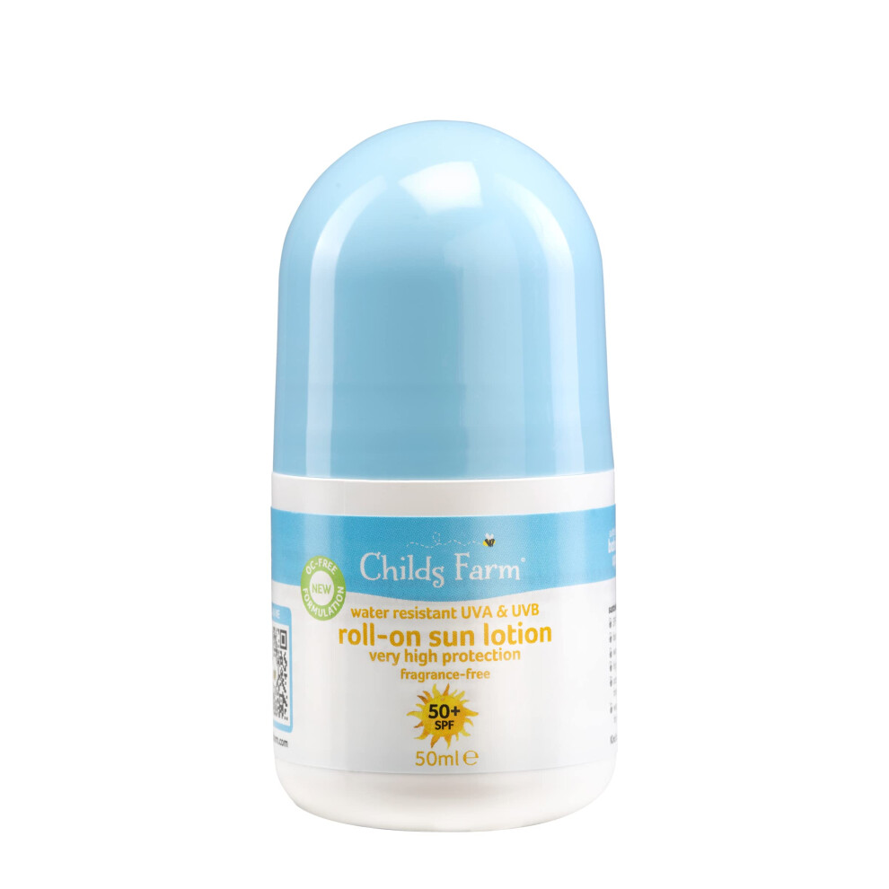 Childs Farm Kids And Baby Sun Lotion Roll-On Spf 50Plus Water Resistant Uva And Uvb Very High Protection Suitable Dry, Sensitive And Eczema-Prone Ski