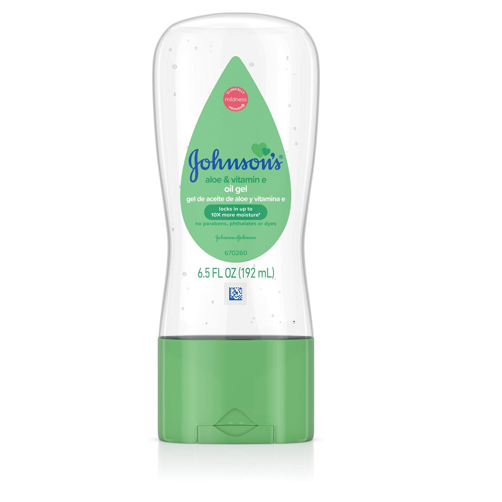 Johnson's Baby Johnson & Johnson 003296 Baby Gel Oil With Aloe & Vitamin E, 6.5 Ounces