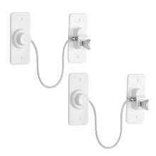 2Pcs Window Locks for UPVC Windows, YTOOK Adhesive No Drilling Window Restrictor with Key, Pet Window Safety Locks for Childproof, Easy to Install