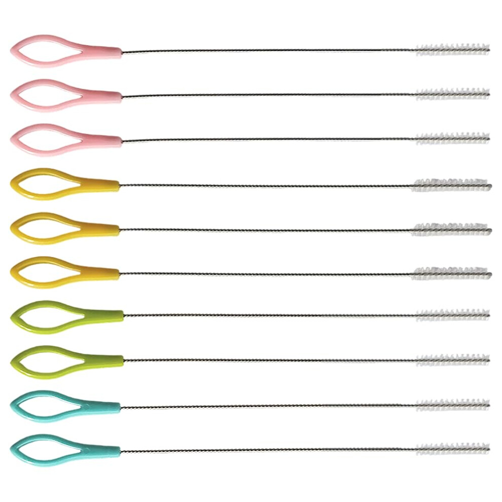 Armo Home Armo 10 Pieces Straw Cleaning Brush Nylon Stainless Steel Test Tube Glass Straw Cleaner