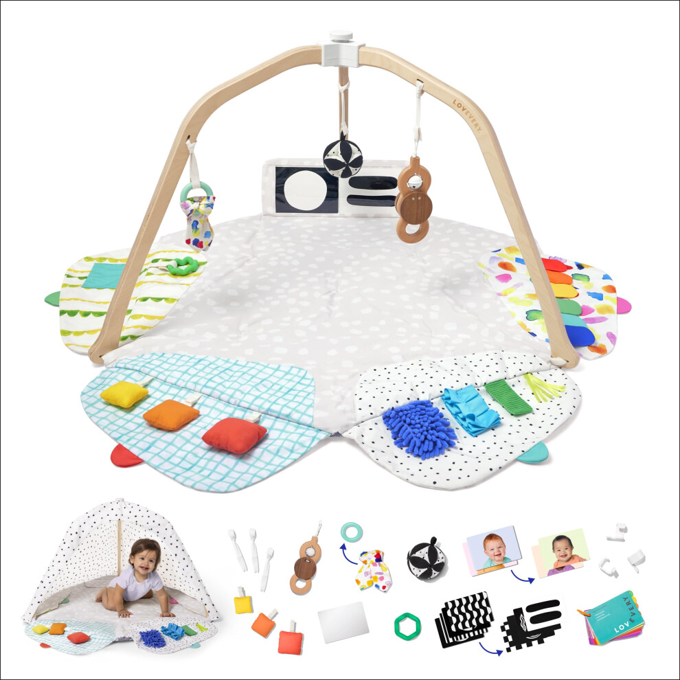 Lovevery | The Play Gym | Award Winning For Baby, Stage-Based Developmental Activity Gym & Play Mat For Baby To Toddler