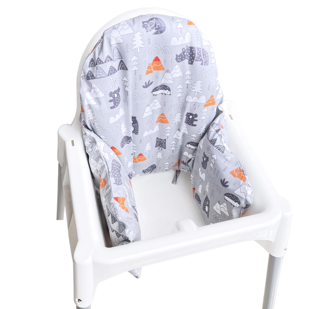 Inflatable Cushion Inner Cover Compatible For Ikea Antilop Highchair (Cover Only) (Grey) Grey Zarpma