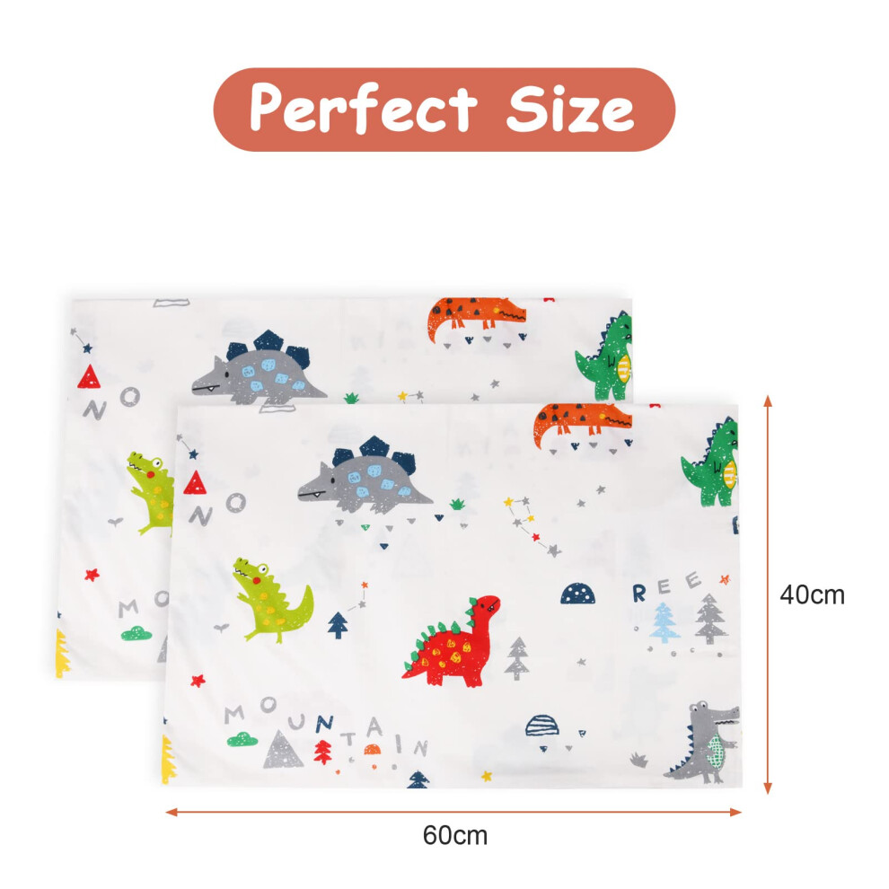 Vicloon Baby Toddler Pillowcase 2 Pack 100 Cotton Pillow Cover Cot Bed