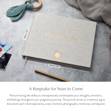 Mal Paper Pregnancy Journal Cotton Baby Memory Book for Expecting Mu