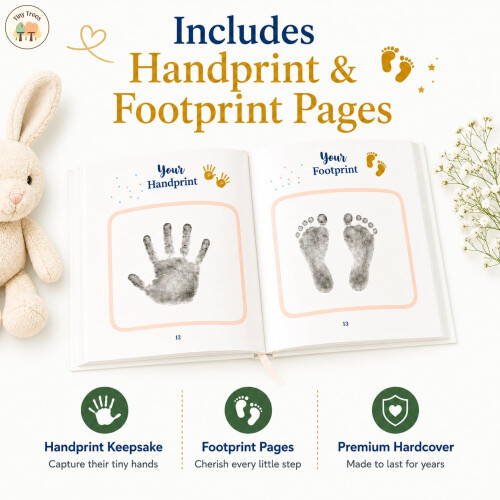 Tiny Trees Baby Memory Book – Baby Keepsake Journal & First Year 2