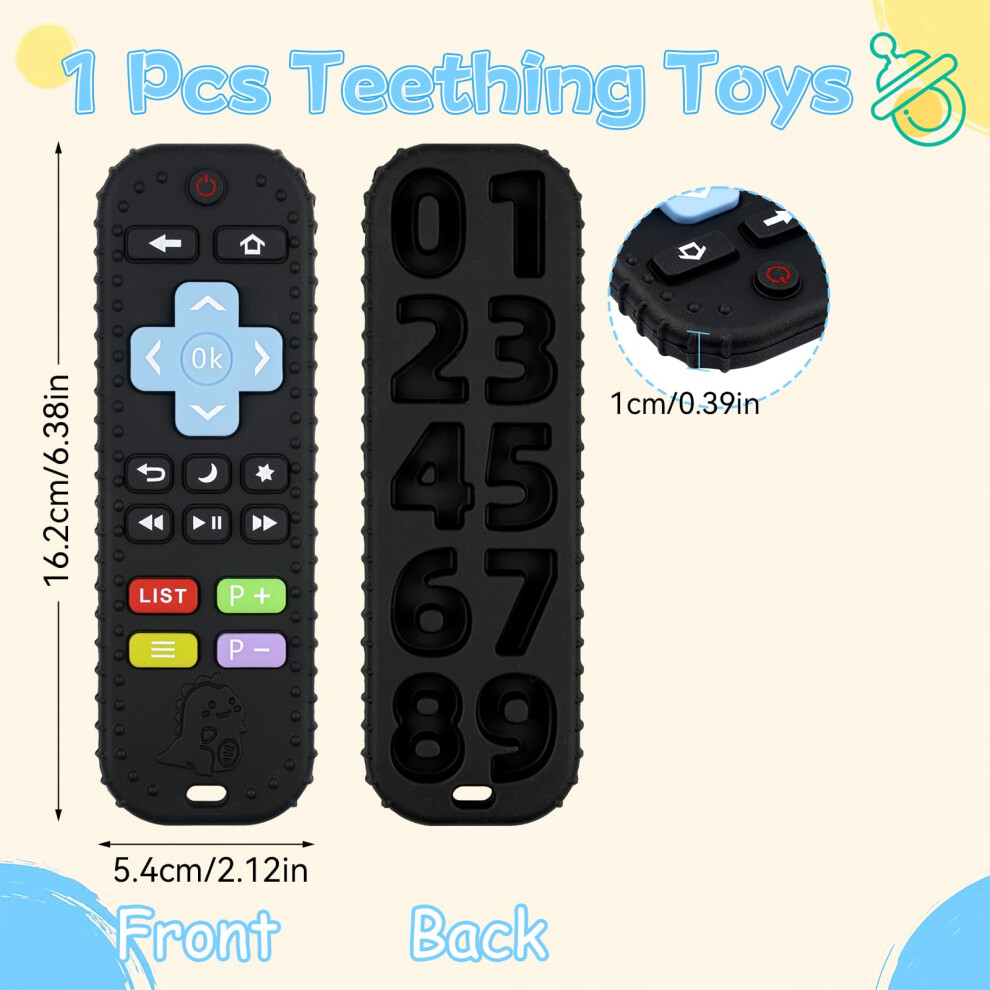 Tikplus Teething Toys For Baby Silicone Remote Teethers For Infant Toddlers 36