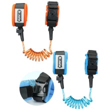 Dr.meter 2 Pack Toddler Reins, 1.2M Anti Lost Wrist Toddler Toddler Wrist Strap for Walking with Key Lock Toddler 360Rotate Reflective Harness Reins