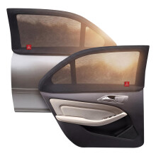Royal Rascals Car Window Shades for Baby (2 Pack) Universal Fit for Most Cars, Full Window Covers with 40+ UV Sun Protection, Sun Shade for Baby, Car