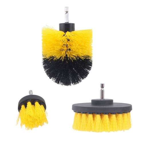 3pcs Eletric Drill Brush Tile Grout Power Scrubber Cleaning Tub Cleaner Combo Tool For Power Tools