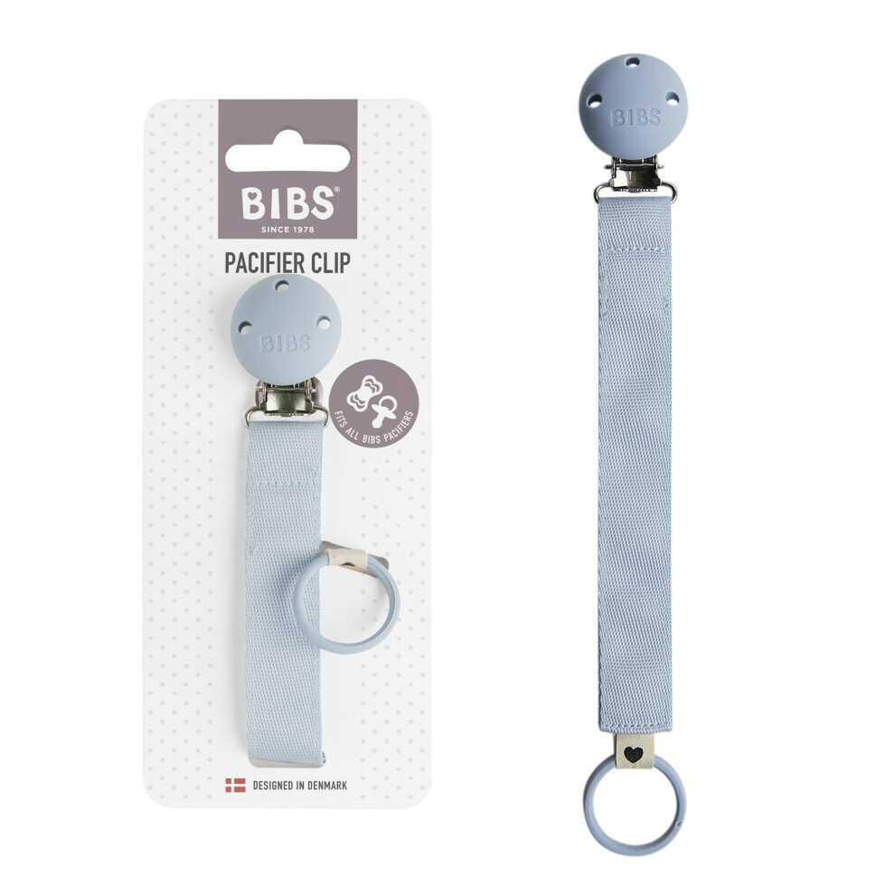 Bibs Pacifier Clip Ribbon - Secure Your Baby's Pacifier With Durable Polyester Webbing And Nickel-Free Metal Clip - Compatible With All Pacifier