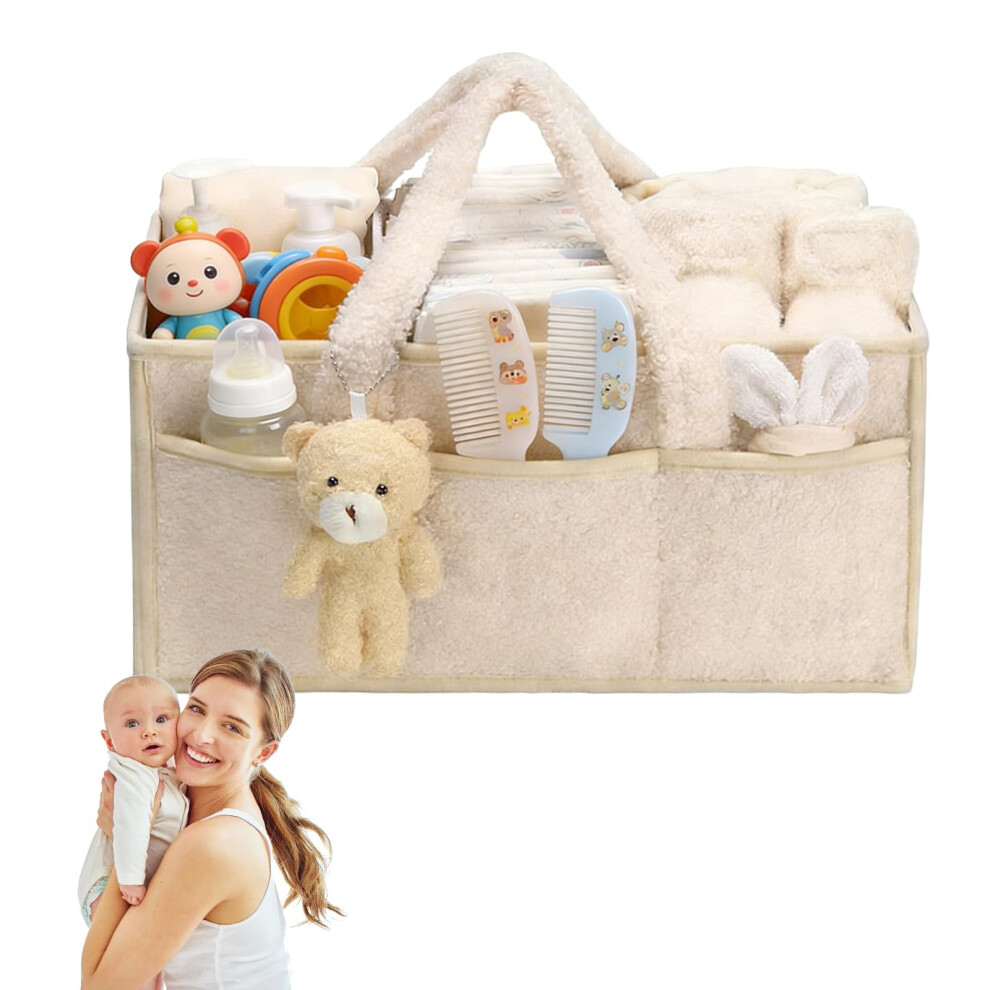 Large Capacity Nappy Caddy Organizer - Multi Functional Nursery Storage Baskets, Beautiful Practical Baby Caddy Organizer, Convenient To Carry Noaya