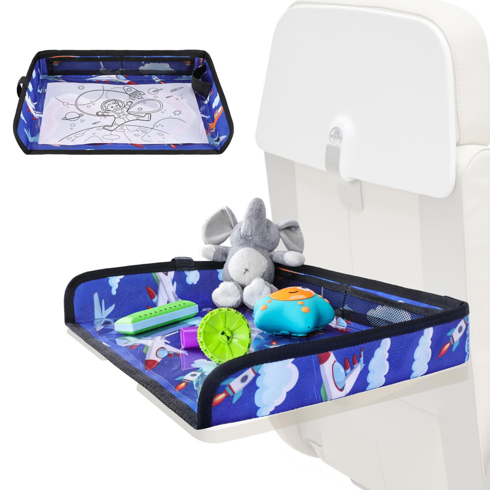 Airplane Tray Table Cover, Foldable Travel Tray Cover For Toddlers 1-3, Universal Fit For Airplane, Car Seat, High Chair, Machine Washable, Portable Infanzia