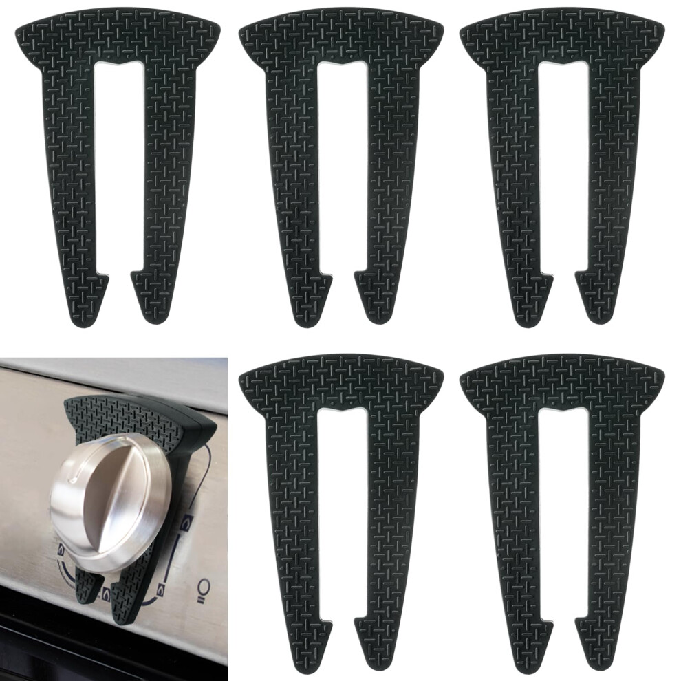 5-Pack Gas Stove Knob Locks For Toddler Safety, Durable Design Knob Safety Covers, Child Proof Oven Knob Locks, Prevent Accidental Touch(Blac Lwuzkdo