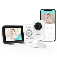 Simyke Baby Monitor with Camera and Night Vision, 2.8" IPS Display Screen, 2-Way Talk, Portable 1200FT Long Range Outdoor, VOX Mode & Temperature Sen