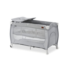 hauck Sleep N Play Center, Stars - Travel Cot Set with Changing Mat, Newborn Height, Hatch, Wheels & Travel Bag, Fast & Compact Folding, from Birth u
