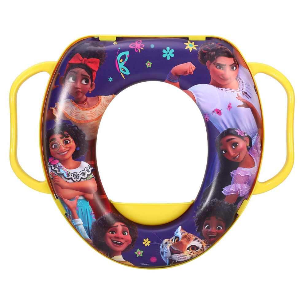 Zawadi Global Encanto Soft Padded Potty Toilet Training Seat With Handles For Toddlers Kids Children, Portable For Travel & Easy To Clean