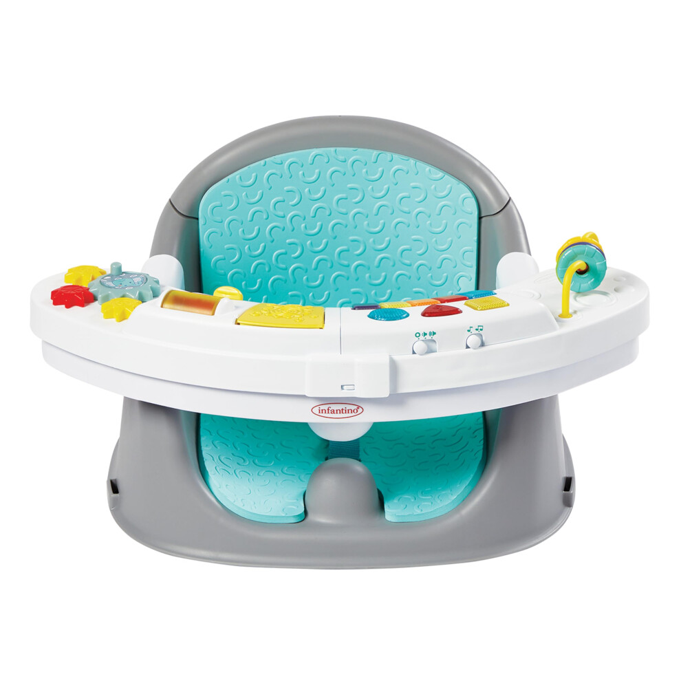 Music & Lights 3 In 1 Discovery Seat & Booster - Growing Baby Chair Booster Seat & Dining Chair - With Toys And Snack Tray - For Babies And Infantino