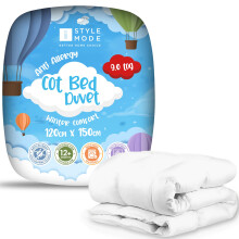 Cot Bed Duvet 9.0 Tog – Lightweight Soft Snug Nursery Quilt for Kids, Toddlers – Hypoallergenic, Anti Allergy & Machine Washable - 120cm x 150cm (