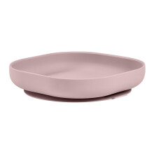 Béaba - Silicone Feeding Suction Plate - for Babies and Children - Pink
