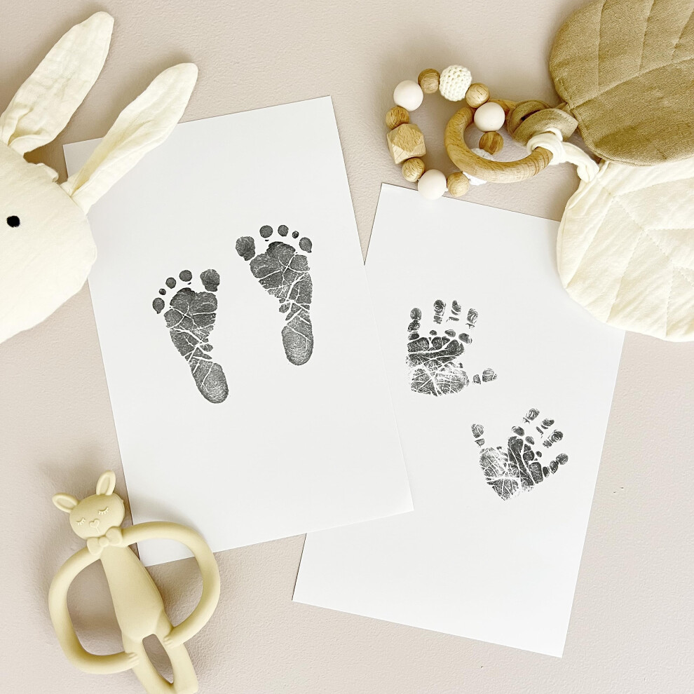 Inkless Hand & Footprint Kit Mess Free NO Ink 2 A5 Papers Upto 8 Prints