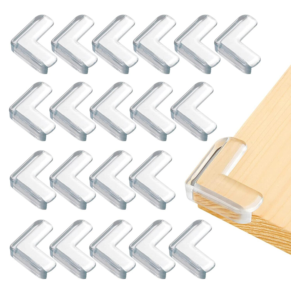 Ainolan 20 X Table Corner Protectors, Furniture Protector, Transparent Corner Protectors For Baby Home Safety