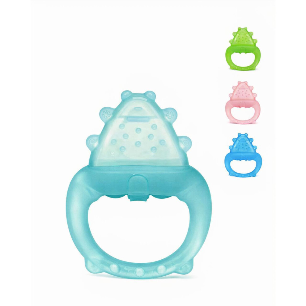 Freezable Baby Teether Toy – Water Filled Cooling Teething Ring For Infants 3-12 Months | 100% Food Grade Bpa-Free Silicone Soother For Sore G Bzbee