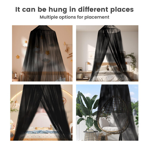ZIQINPSQ Mosquito Net for Single Double King Size Bed, Dome Mosquito 2