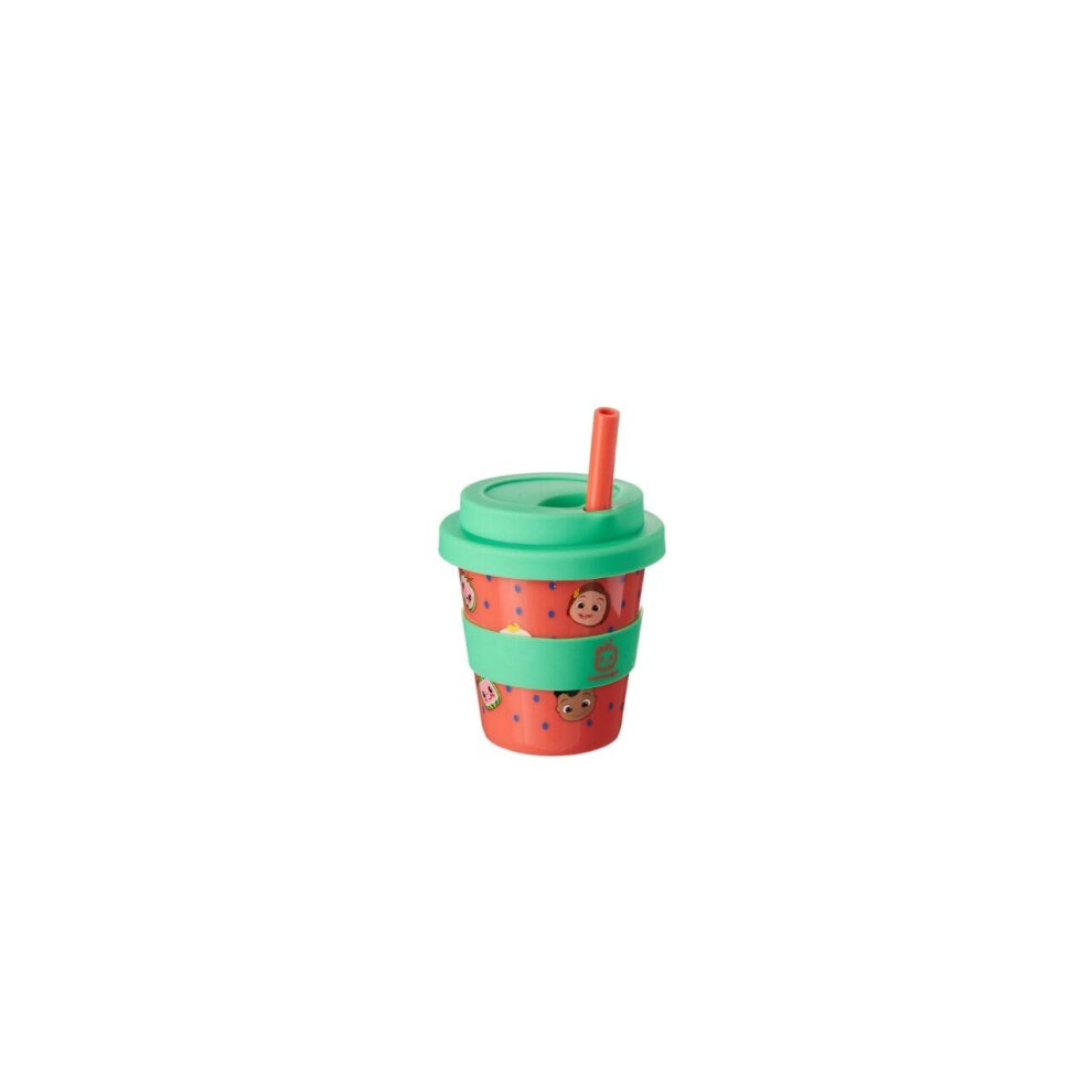 Cocomelon Babyccino Travel Cup For Kids – 100Ml Reusable Cold Drink Cup, Bpa-Free, Spill-Resistant With Lid, Lightweight & Portable – Official Lic Hox