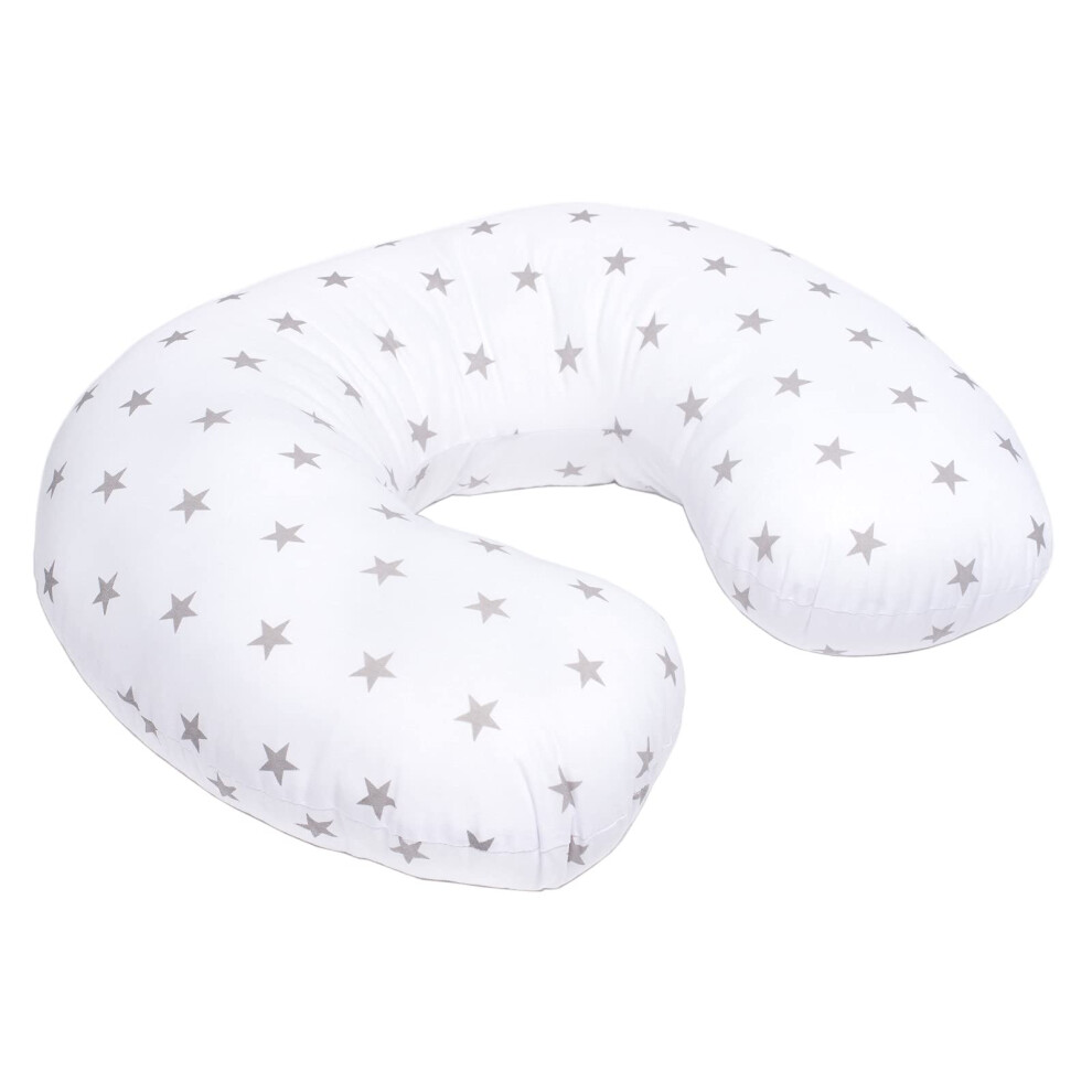 Breast Feeding Maternity Nursing Pillow Baby Support Amazing Designs (Stars On ) White For Little Ones
