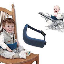 Tripp Strap - Crotch Strap High Chair - Baby Dining Belt Portable Child Seat Safety Belt Straps with Adjustable Release Button and Soft Cotton Pad -