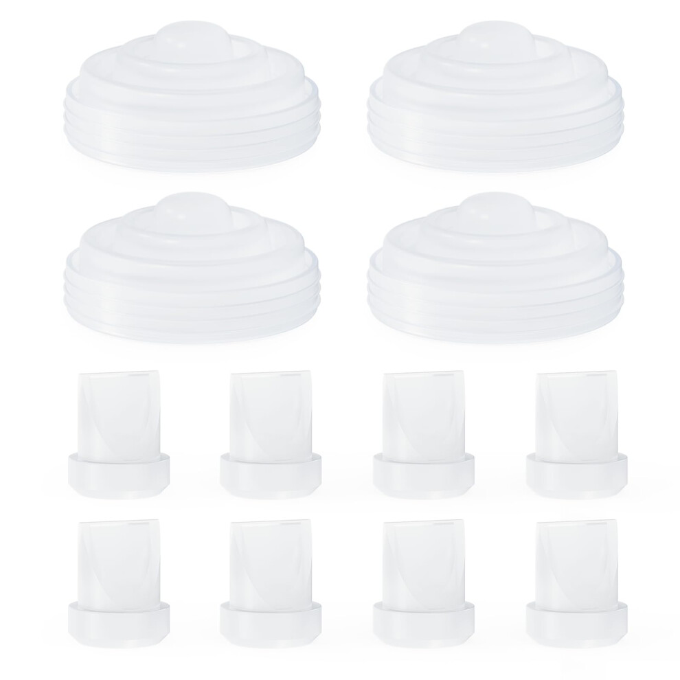 Hranio 12Pcs Breast Pump Parts, Duckbill Valves Compatible With Momcozy M5 Replacement Parts Momcozy Breast Pump Accessories Mom Cozy M5 Replacement