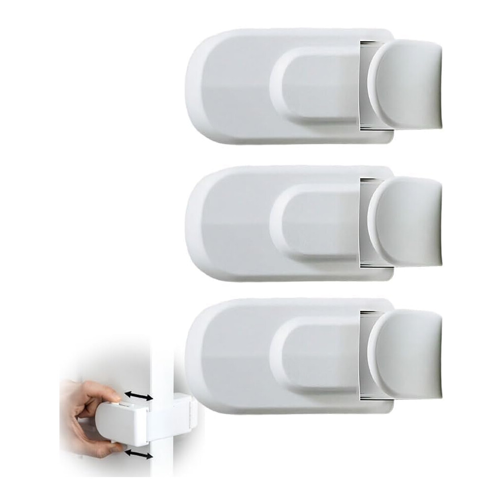 Getbstoop The Snap-On Door Lock Kids Can't Reach Or Defeat, Child Locks For Doors, Childproof Door Lock, No Tools Or Adhesives Required, Simple Install Safety