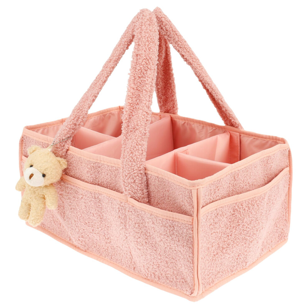 Nappy Caddy, Diaper Caddy Organiser With Removable Dividers, Baby Diaper Organiser, Baby Shower Gifts For New Mum, Felt Nursery Storage Baskets For C Haijed