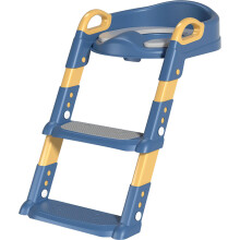 Taylor & Brown Adjustable Potty Ladder Seat for Toilet Training with Steps, Handle & Soft Cushion Anti-Slip Stool for Toddlers & Children Unisex Fold