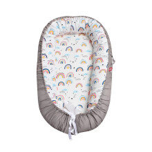 SONARIN Baby Nest for Newborn and Babies,Double Sided,Baby Bassinet for Bed/Lounger/Nest/Pod/Cot Bed/Sleep, Breathable,100% Cotton Hypoallergenic,Por
