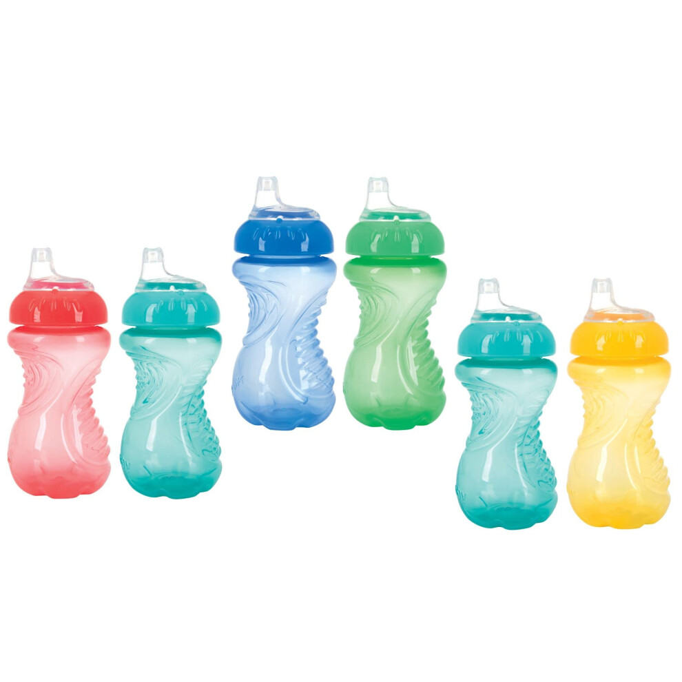 2-Pack No-Spill Easy Grip Cup, 10 Ounce, Colors May Vary Nuby